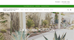Desktop Screenshot of leonslandscapinginc.com