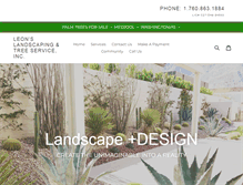Tablet Screenshot of leonslandscapinginc.com